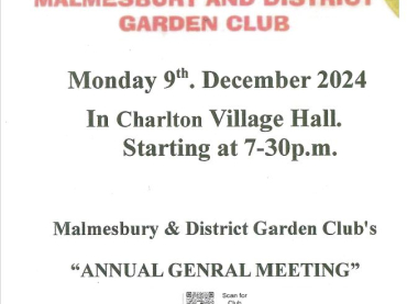 Malmesbury & District Garden Club - Annual General Meeting